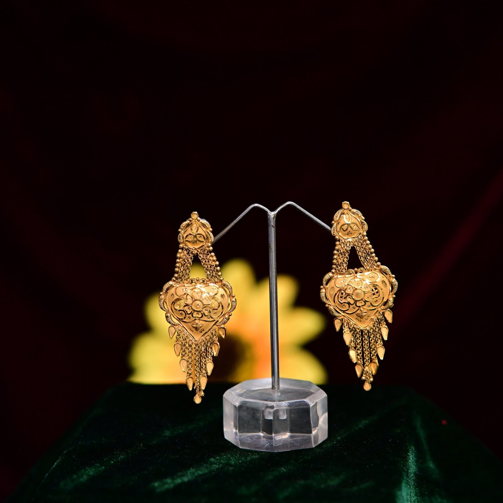 product366.jpg Kundan three latkan Jhumkee - Image 1